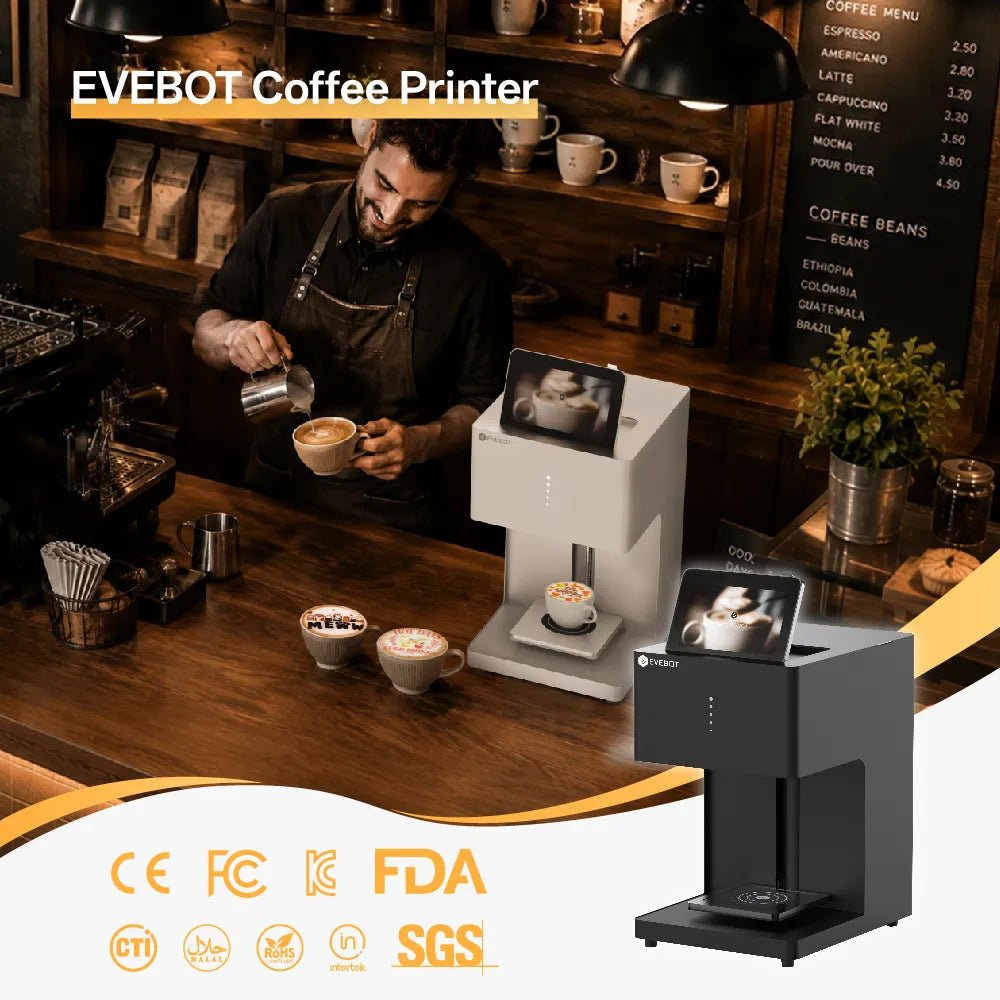 EVEBOT.TW - EVEBOT EB-FC1 多色彩色咖啡飲料印表機