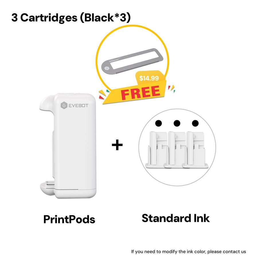 LLRH SHOP - Evebot PrintPods - 用於吸收性表面的手持式印表機