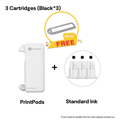 LLRH SHOP - Evebot PrintPods - 用於吸收性表面的手持式印表機